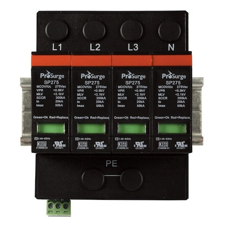 Automation Systems Interconnect Surge Protection Device, 240/415V, 4 Poles ASISP275A-4P-S